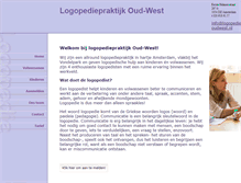 Tablet Screenshot of logopedie-oudwest.nl